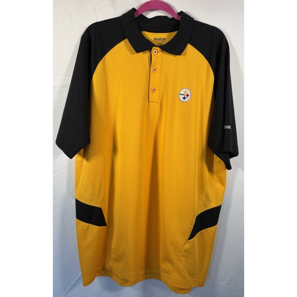 Reebok polo shirt size XL Pittsburgh Steelers 1/4 zip‎